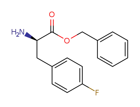 Molecular Structure of 203732-76-7 (D-Phenylalanine, 4-fluoro-, phenylmethyl ester)