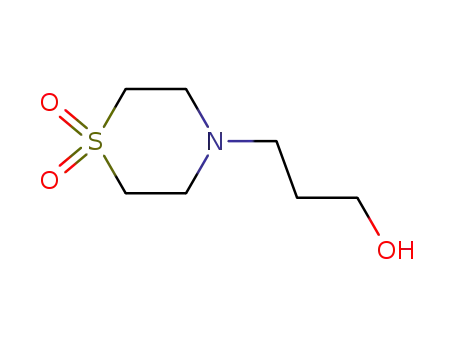 Molecular Structure of 205194-33-8 (4-(3-HYDROXYPROPYL)THIOMORPHOLINE 1,1-DIOXIDE)