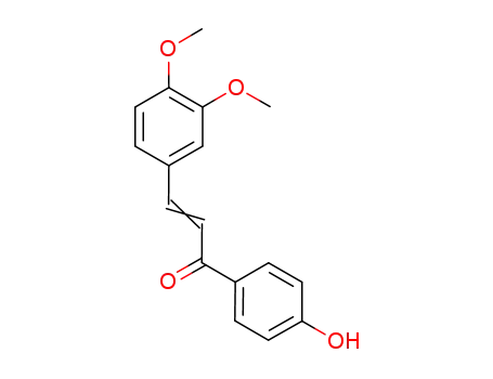 Molecular Structure of 66281-70-7 ((2E)-3-(3,4-dimethoxyphenyl)-1-(4-hydroxyphenyl)prop-2-en-1-one)
