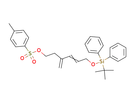 toluene-4-sulfonic acid 6-(<i>tert</i>-butyl-diphenyl-silanyloxy)-3-methylene-hex-4-enyl ester