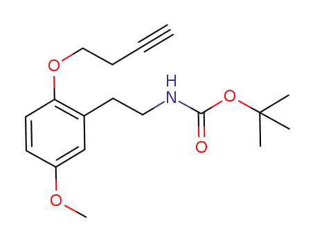 N-(tert-butoxycarbonyl)-2-[2-(3-butynyl-1-oxy)-5-methoxyphenyl]ethylamine