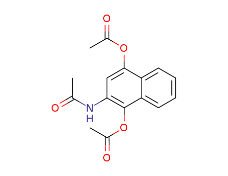 (2-acetamido-4-acetyloxy-naphthalen-1-yl) acetate cas  6300-60-3
