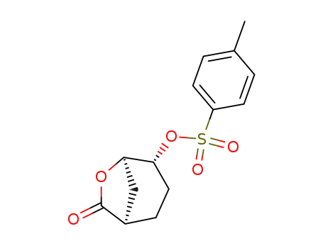 (+/-)-4<i>exo</i>-(toluene-4-sulfonyloxy)-6-oxa-bicyclo[3.2.1]octan-7-one