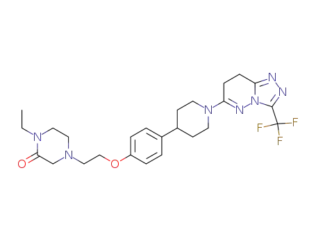1-ethyl-4-[2-(4-{1-[3-(trifluoromethyl)-7,8-dihydro[1,2,4]triazolo[4,3-b]pyridazin-6-yl]piperidin-4-yl}phenoxy)ethyl]piperazin-2-one