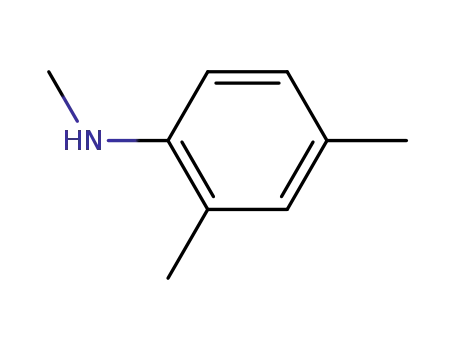 Molecular Structure of 13021-13-1 (N,2,4-Trimethylaniline)