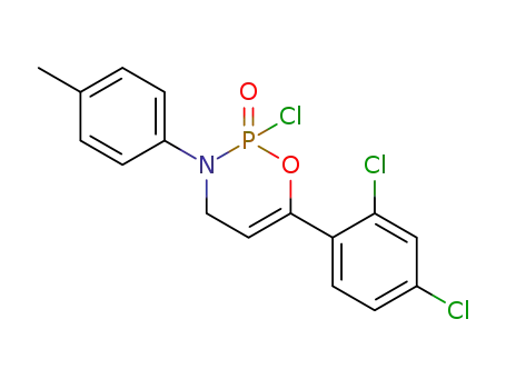 2H-1,3,2-Oxazaphosphorine,
2-chloro-6-(2,4-dichlorophenyl)-3,4-dihydro-3-(4-methylphenyl)-, 2-oxide