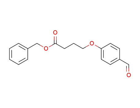 Butanoic acid, 4-(4-formylphenoxy)-, phenylmethyl ester