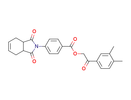 2-(3,4-dimethylphenyl)-2-oxoethyl 4-(1,3-dioxo-1,3,3a,4,7,7a-hexahydro-2H-isoindol-2-yl)benzoate
