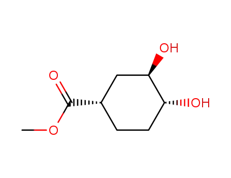 (+/-)-3<i>t</i>,4<i>c</i>-dihydroxy-cyclohexane-<i>r</i>-carboxylic acid methyl ester