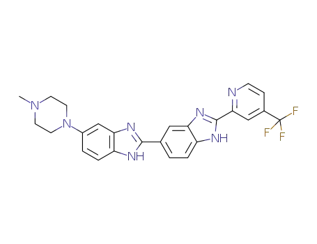 2-(5'-(5''-(4'''-methylpiperazin-1'''-yl)benzimidazol-2''-yl)benzimidazol-2'-yl)-4-(trifluoromethyl)pyridine
