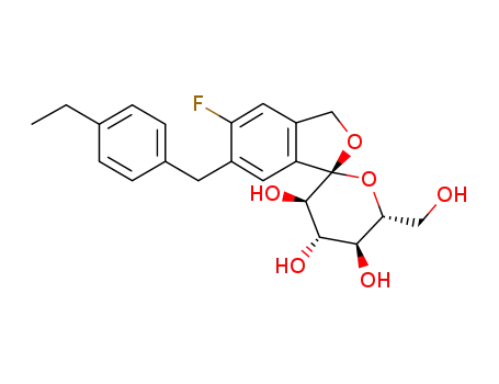 (1S,3'R,4'S,5'S,6'R)-6-[(4-ethylphenyl)methyl]-5-fluoro-3',4',5',6'-tetrahydro-6'-(hydroxymethyl)-spiro[isobenzofuran-1(3H),2'-[2H]pyran]-3',4',5'-triol