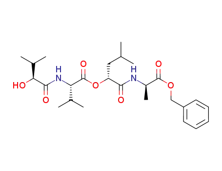 L-O-valine-L-valine-D-O-leucine-D-alanine benzyl ester