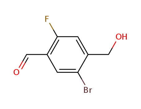 5-bromo-2-fluoro-4-(hydroxymethyl)benzaldehyde