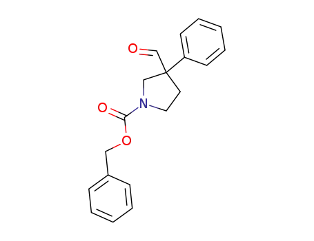 1-Pyrrolidinecarboxylic acid, 3-formyl-3-phenyl-, phenylmethyl ester