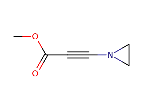 Molecular Structure of 88474-06-0 (2-Propynoic acid, 3-(1-aziridinyl)-, methyl ester (9CI))
