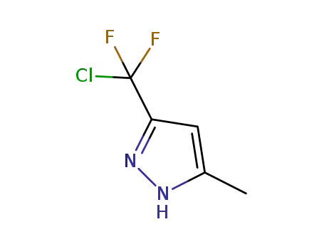 Molecular Structure of 321998-14-5 (3-(CHLORO-DIFLUORO-METHYL)-5-METHYL-1H-PYRAZOLE)