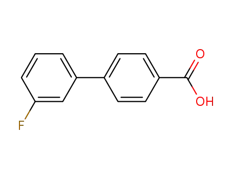 Molecular Structure of 1841-58-3 (3'-FLUORO-BIPHENYL-4-CARBOXYLIC ACID)
