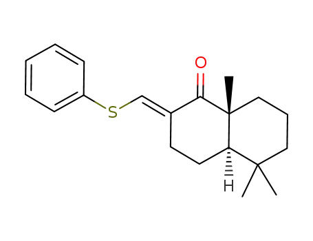 trans-2-<(phenylthio)methylene>-5,5,8a-trimethylperhydro-1(2H)-naphthalenone
