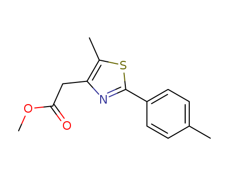 4-Thiazoleacetic acid,5-methyl-2-(4-methylphenyl)-, methyl ester