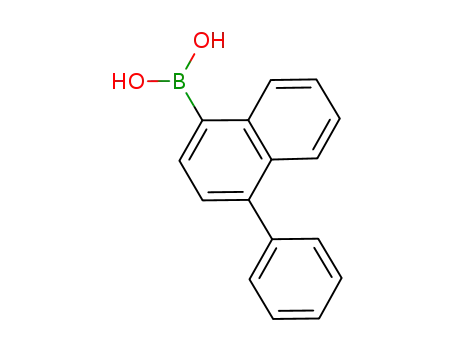 Molecular Structure of 372521-91-0 (4-phenylnaphthalen-1-ylboronic acid)