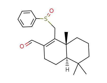 5,5,8a-trimethyl-1-[(phenylsulfinyl)methyl]-3,4,4a,5,6,7,8,8a-octahydro-2-naphthalenecarbaldehyde