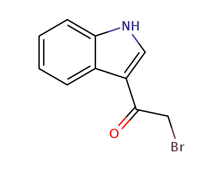 Molecular Structure of 19611-93-9 (Ethanone, 2-bromo-1-(1H-indol-3-yl)-)