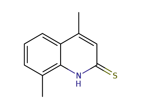 Molecular Structure of 53761-60-7 (4,8-DIMETHYLQUINOLINE-2-THIOL)