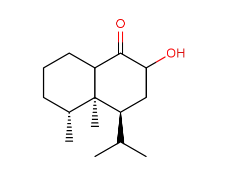 2-Hydroxy-4a,5-dimethyl-4-isopropyl-decahydro-naphthalin-1-on