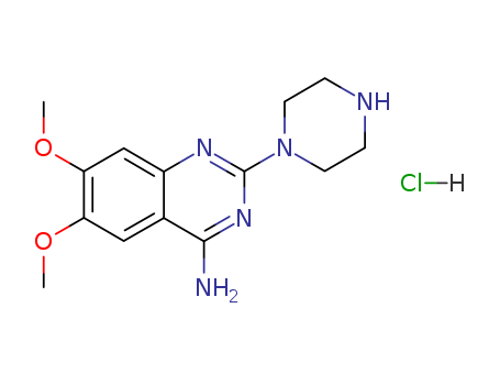 2-Piperazinyl-4-amino-6,7-dimethoxyquinazoline hydrochloride