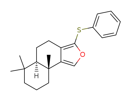 3-phenylthio-6,6,9aβ-trimethyl-trans-4,5,5a,6,7,8,9,9a-octahydronaphtho<1,2->furan