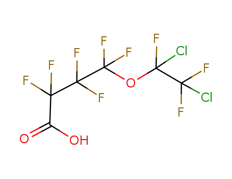 Molecular Structure of 86556-81-2 (6,7-DICHLORONONAFLUORO-5-OXAHEPTANOIC ACID)