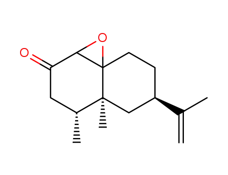 Molecular Structure of 439112-90-0 (6-isopropenyl-4,4a-dimethyl-3,4,5,6,7,8-hexahydro-1aH-naphtho[1,8a-b]oxiren-2-one)