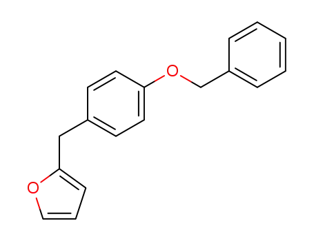 Molecular Structure of 313344-25-1 (2-[4-(benzyloxy)phenylmethyl]furan)