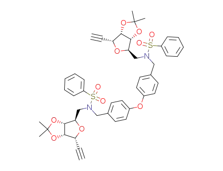 7,7'-<oxybis<(p-phenylenemethylene)(phenylsulfonyl)imino>>bis<3,6-anhydro-1,7-dideoxy-4,5-O-isopropylidene-D-altro-hept-1-ynitol>