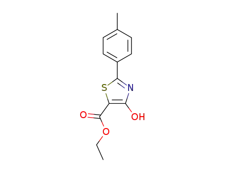 Molecular Structure of 263016-18-8 (ETHYL 4-HYDROXY-2-(4-METHYLPHENYL)-1,3-THIAZOLE-5-CARBOXYLATE)