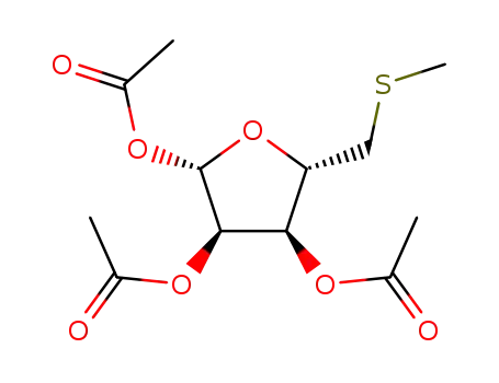 1,2,3-tri-O-acetyl-5-deoxy-5-(methylthio)-β-D-ribofuranose