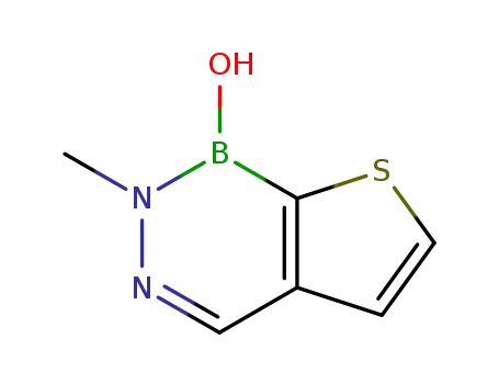 Molecular Structure of 17303-85-4 (2-Methyl-1,2-dihydrothieno[2,3-d][1,2,3]diazaborin-1-ol)