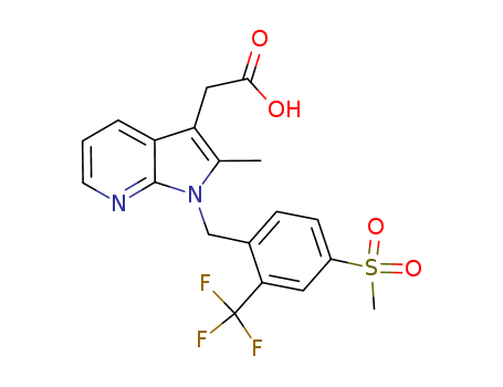 2-[2-methyl-1-[[4-methylsulfonyl-2-(trifluoromethyl)phenyl]methyl]pyrrolo[2,3-b]pyridine-3-yl]acetic acid