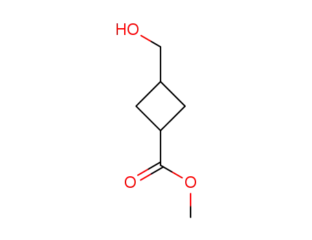 Molecular Structure of 89941-55-9 (Methyl 3-(hydroxymethyl)cyclobutanecarboxylate)