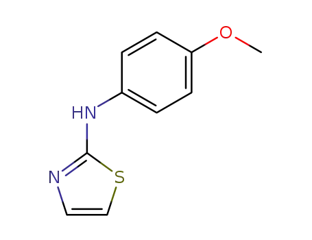 Molecular Structure of 63615-92-9 (2-Thiazolamine, N-(4-methoxyphenyl)-)