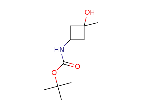 Molecular Structure of 1427329-27-8 ((3-hydroxy-3-methyl-cyclobutyl)-carbamic acid tert-butyl ester)
