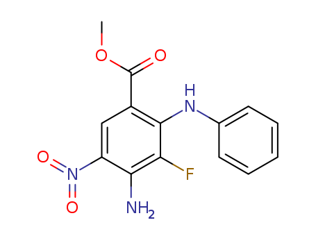 Benzoicacid, 4-amino-3-fluoro-5-nitro-2-(phenylamino)-, methyl ester