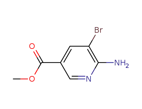 Molecular Structure of 180340-70-9 (Methyl 6-amino-5-bromonicotinate)