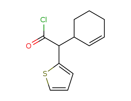 Molecular Structure of 853919-58-1 (cyclohex-2-enyl-[2]thienyl-acetyl chloride)