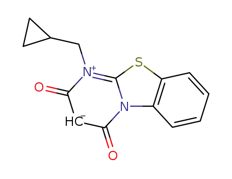 anhydro-1-(cyclopropylmethyl)-2-hydroxy-3-oxopyrimido<2,1-a>benzothiazolinum hydroxide