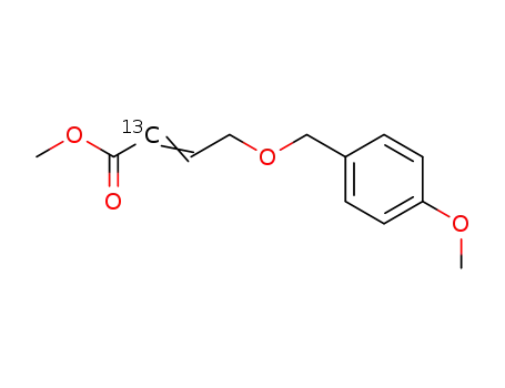 4-(4-methoxybenzyloxy)[2-13C]but-2-enoic acid methyl ester