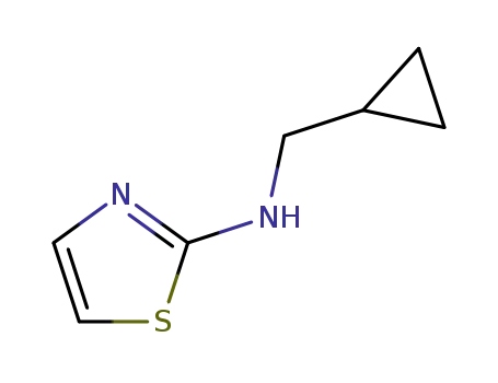 Molecular Structure of 79147-04-9 (2-Thiazolamine,  N-(cyclopropylmethyl)-)