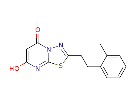 5H-1,3,4-Thiadiazolo[3,2-a]pyrimidin-5-one,
7-hydroxy-2-[2-(2-methylphenyl)ethyl]-