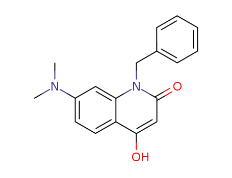 2(1H)-Quinolinone, 7-(dimethylamino)-4-hydroxy-1-(phenylmethyl)-