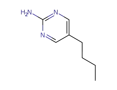 Molecular Structure of 39268-73-0 (2-Pyrimidinamine, 5-butyl- (9CI))